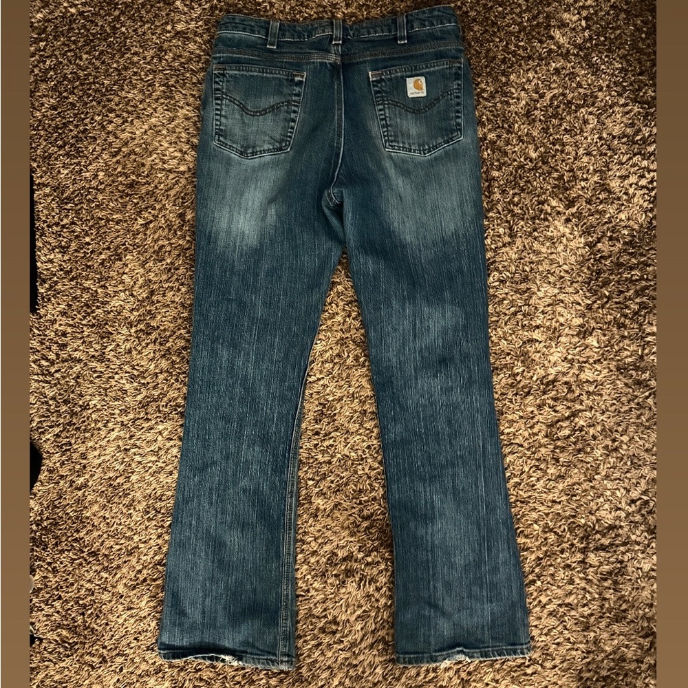 Vintage women’s flared carhartt jeans
